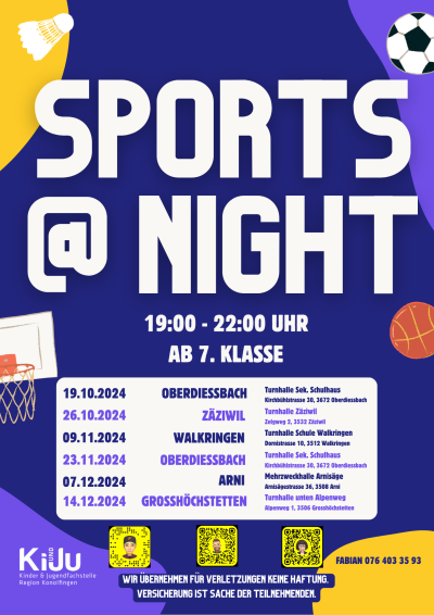 Sports@night - Kinder- und Jugendfachstelle Region Konolfingen